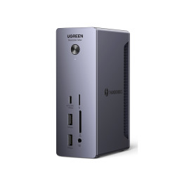 „Ugreen U710 13in1“ įkrovimo stotelė su 2 „Thunderbolt 4“ / 4 USB-A / DP / RJ45 / SD TF skaitytuvu / USB-C / 3,5 mm mini...