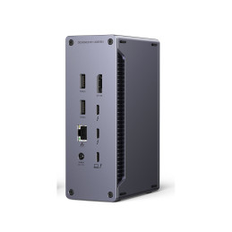 „Ugreen U710 13in1“ įkrovimo stotelė su 2 „Thunderbolt 4“ / 4 USB-A / DP / RJ45 / SD TF skaitytuvu / USB-C / 3,5 mm mini...