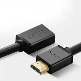 Ugreen HD107 10146 HDMI (vyriškas) - HDMI (lizdas) 4K kabelis 5m - juodas