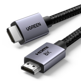 Ugreen HD171 35376 kabelis su HDMI 2.1 8K jungtimis, sertifikuotas, 5 m – pilkas