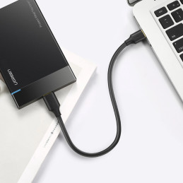 Ugreen US130 10840 USB-A 3.0 - micro USB-B 0,5 m kabelis - juodas