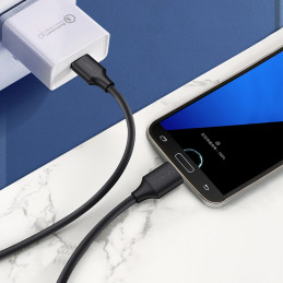 Ugreen US130 10840 USB-A 3.0 - micro USB-B 0,5 m kabelis - juodas