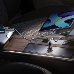 Ugreen EC305 25845 automobilio įkroviklis USB-C USB-A 30W - juodas