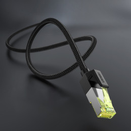 Ugreen NW150 80425 Ethernet RJ45 Cat 7 10Gbps kabelis 5m - juodas