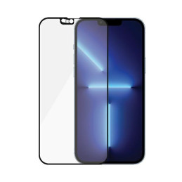 „PanzerGlass E2E“ antibakterinis mikrolaužimo stiklas su „Swarovski“ kristalais, skirtas „iPhone 13 Pro Max“ – juodo rėm...