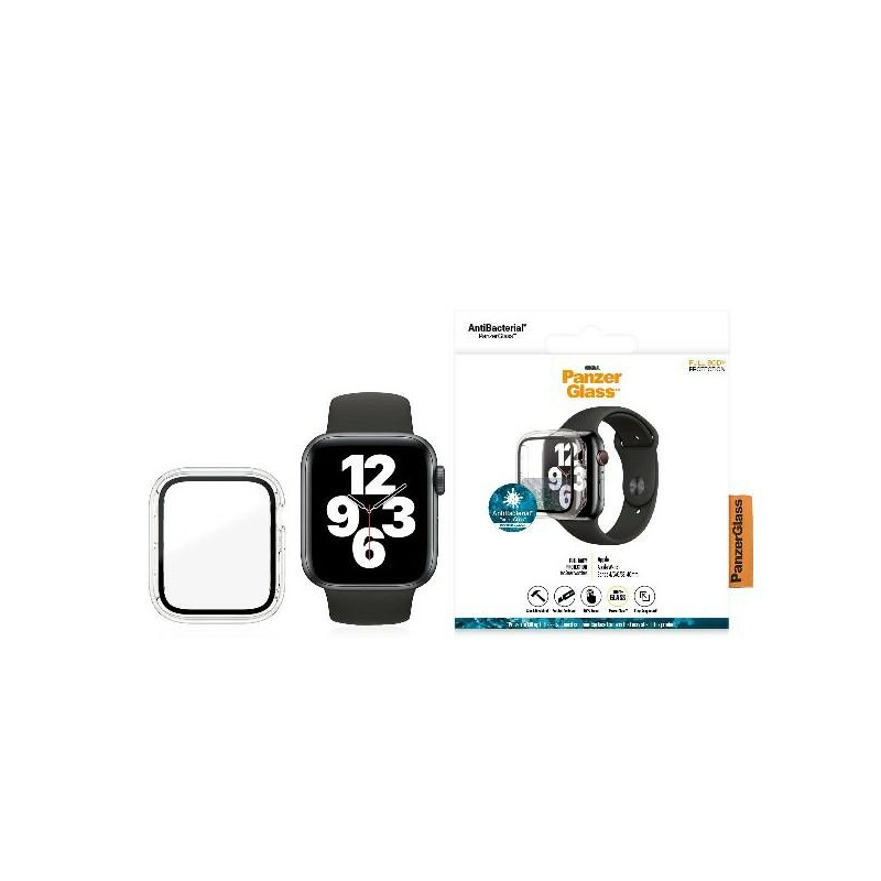 „PanzerGlass“ viso korpuso dėklas, skirtas „Apple Watch 4 / 5 / 6 / SE 40mm“ – skaidrus