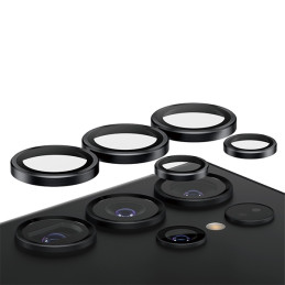 „PanzerGlass Hoops“ kameros apsauga, skirta „Samsung Galaxy S24 Ultra“ – su juodu rėmeliu