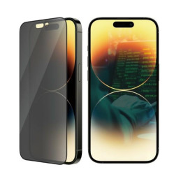 „PanzerGlass“ itin plataus diametro antibakterinis grūdintas stiklas, skirtas „iPhone 14 Pro“ telefonui