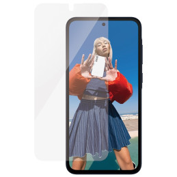 „PanzerGlass“ itin plataus diagonalinio grūdinto stiklo apsauginis stiklas su pozicionierio mechanizmu, skirtas „Samsung...