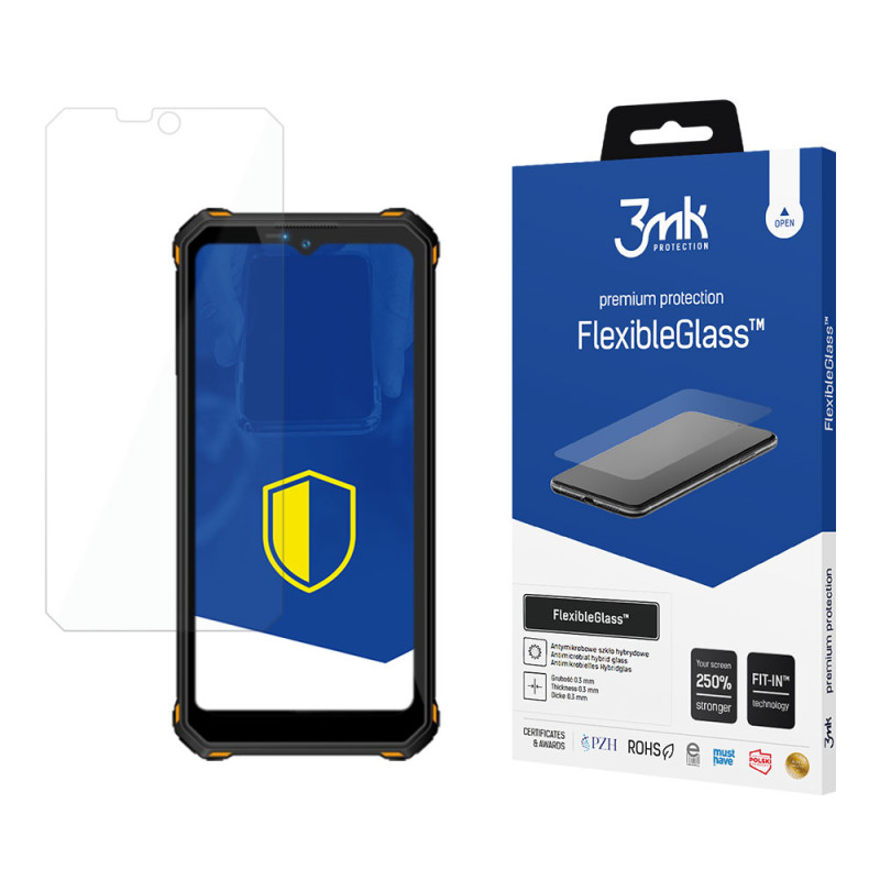 Hibridinis stiklas 3mk FlexibleGlass™ Oukitel WP15 telefone