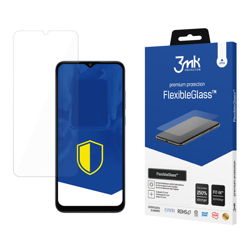 Hibridinis stiklas 3mk FlexibleGlass™, skirtas „Samsung Galaxy A04e“