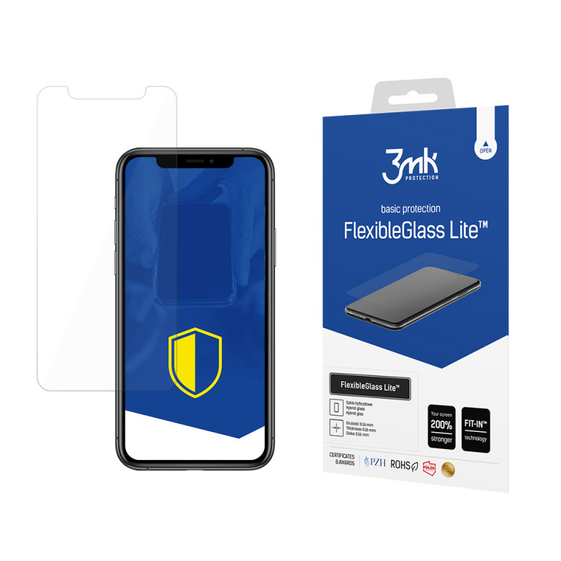 Hibridinis 3mk „FlexibleGlass Lite™“ stiklas, skirtas „iPhone X / XS / 11 Pro“