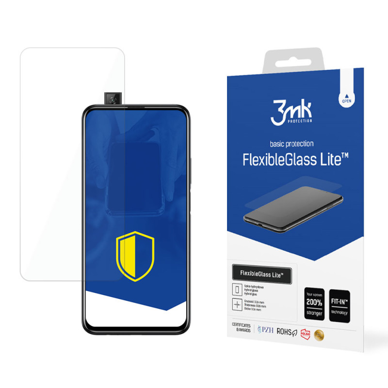 Hibridinis stiklas 3mk FlexibleGlass Lite™, skirtas Huawei P Smart Pro 2019