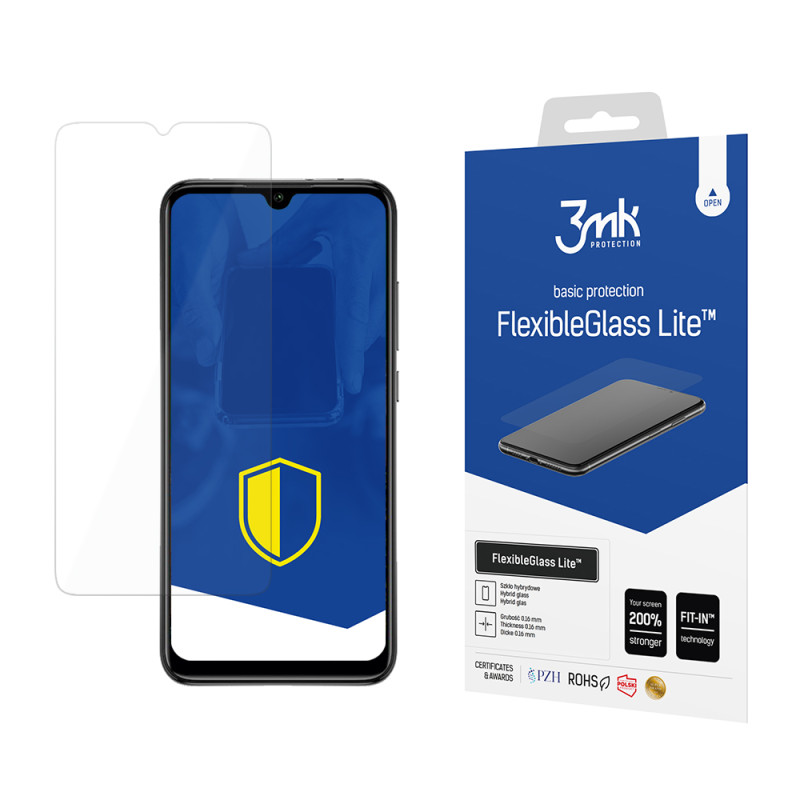 Hibridinis stiklas 3mk FlexibleGlass Lite™, skirtas Xiaomi Redmi 9