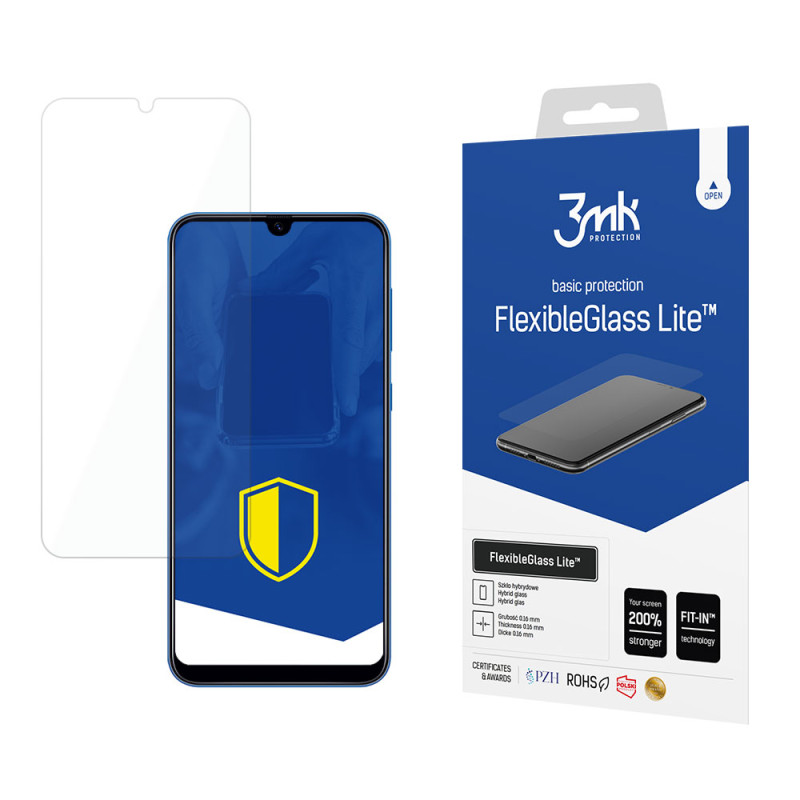 Hibridinis stiklas 3mk FlexibleGlass Lite™, skirtas Samsung Galaxy A40