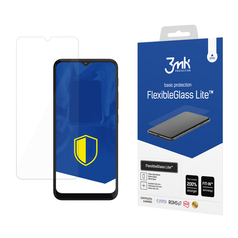 Hibridinis stiklas 3mk FlexibleGlass Lite™, skirtas Motorola Moto G10