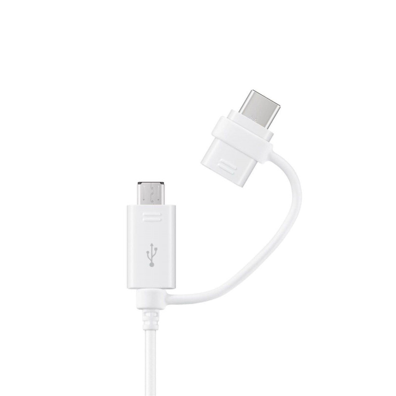 Samsung EP-DG930DWEGWW kombinuotas laidas USB-A / micro USB - USB-C 1,5 m - baltas