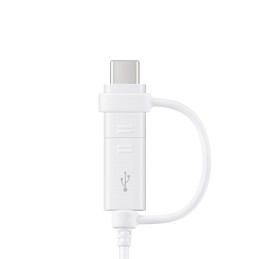 Samsung EP-DG930DWEGWW kombinuotas laidas USB-A / micro USB - USB-C 1,5 m - baltas