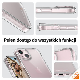 „PanzerGlass“ kietasis dėklas su D3O ir karinio lygio sertifikatu, skirtas „iPhone 15 / 14 / 13“ – skaidrus