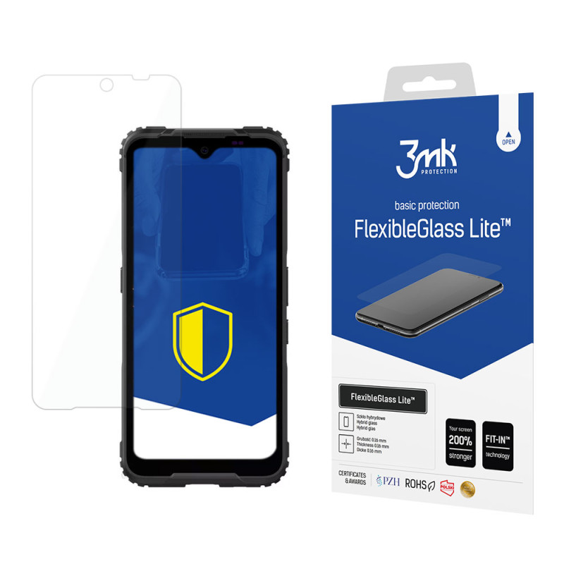 3 mk „FlexibleGlass Lite™“ hibridinis stiklas ant plaktuko ašmenų 5G