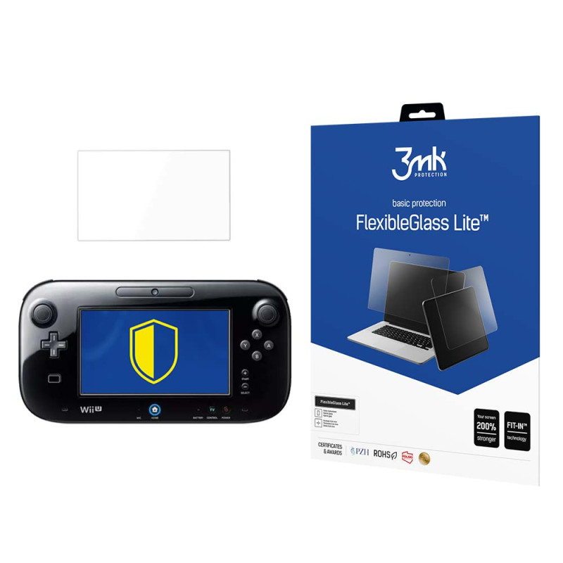 Grūdinto stiklo 3mk „FlexibleGlass Lite“ dėklas Nintendo Wii U žaidimų pultui