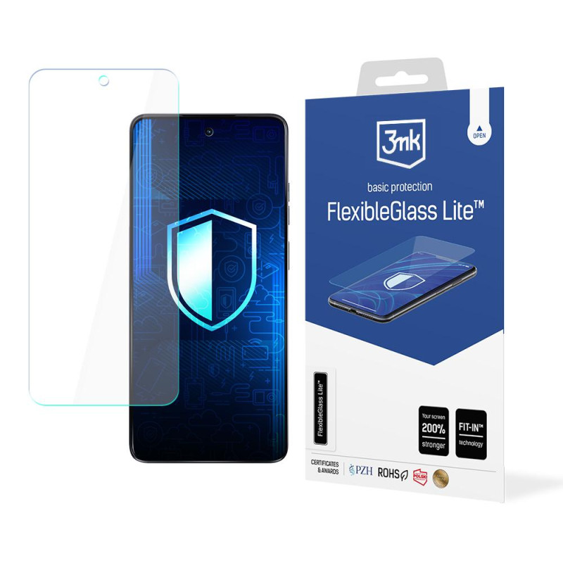 Hibridinis stiklas 3mk FlexibleGlass Lite™, skirtas Motorola Moto G24 Power