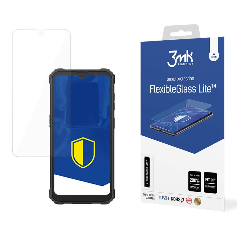 Hibridinis stiklas 3mk FlexibleGlass Lite™ su „Blackview BV5300 Pro“