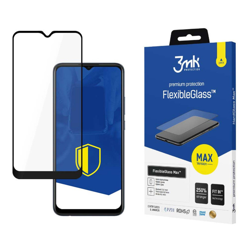 Hibridinis stiklas 3mk „FlexibleGlass Max™“ „Oppo A15“ telefone