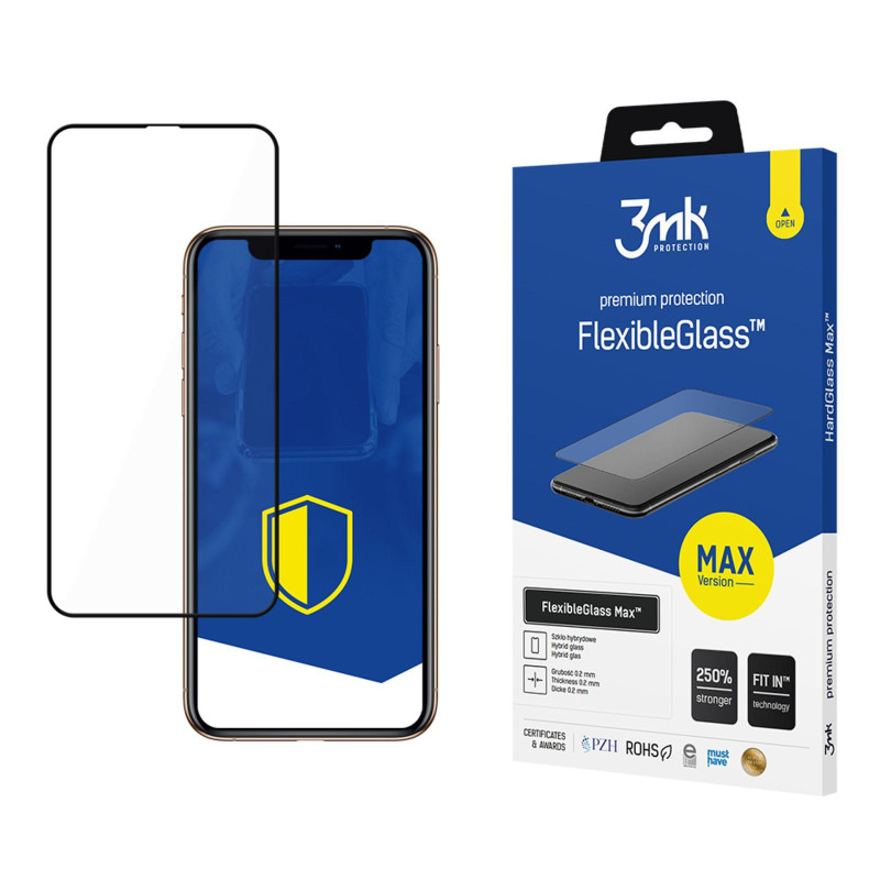 Hibridinis 3mk „FlexibleGlass Max™“ stiklas, skirtas „iPhone 11 Pro Max“