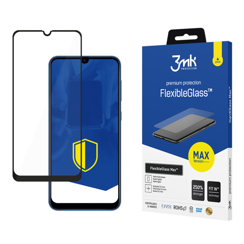 Hibridinis stiklas 3mk FlexibleGlass Max™, skirtas Samsung Galaxy A40