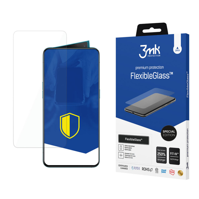 Hibridinis stiklas 3mk „FlexibleGlass™ Special Edition“ „Oppo Reno 2“ telefone
