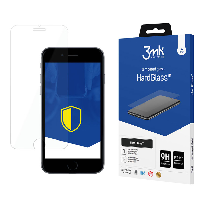 9H 3mk HardGlass™ stiklas, skirtas iPhone 7 / 8
