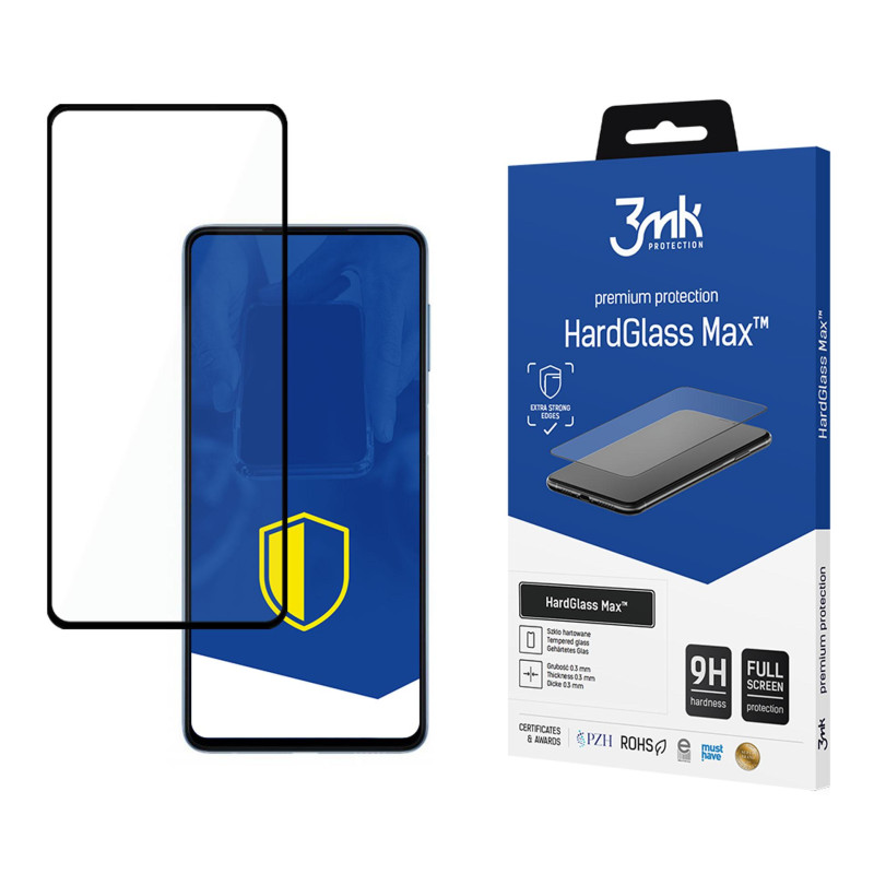 9H 3mk HardGlass Max™ stiklas, skirtas „Samsung Galaxy M52 5G“