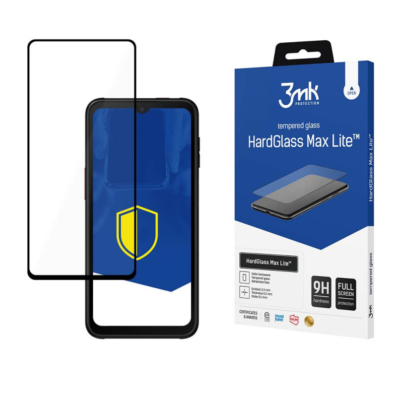 9H 3mk HardGlass Max Lite™ stiklas, skirtas „Samsung Galaxy XCover 6 Pro“