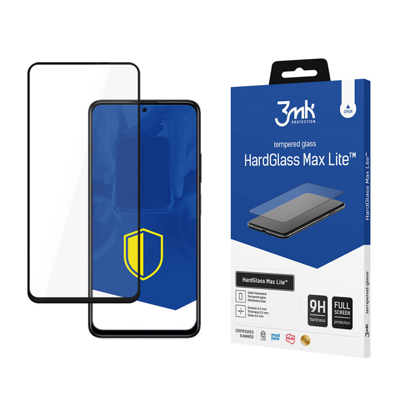 „Xiaomi Redmi Note 11 5G“ skirtas „Glass 9H 3mk HardGlass Max Lite™“ apsauginis stikliukas