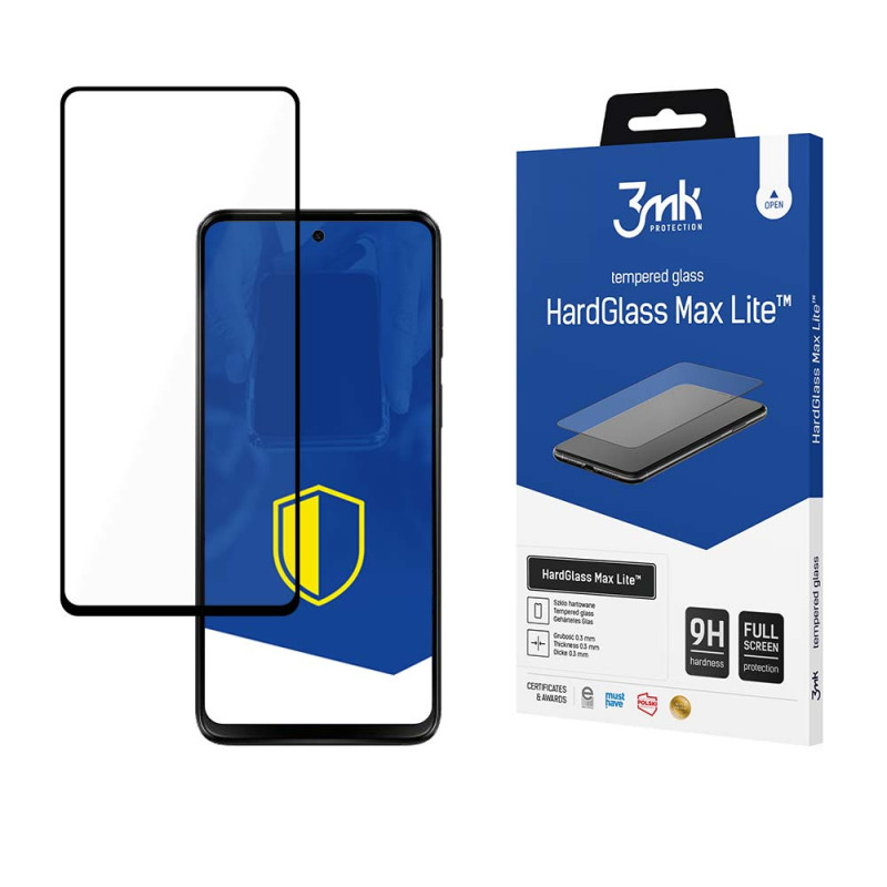 Grūdintas stiklas 9H 3mk HardGlass Max Lite Motorola Moto G23 telefonui