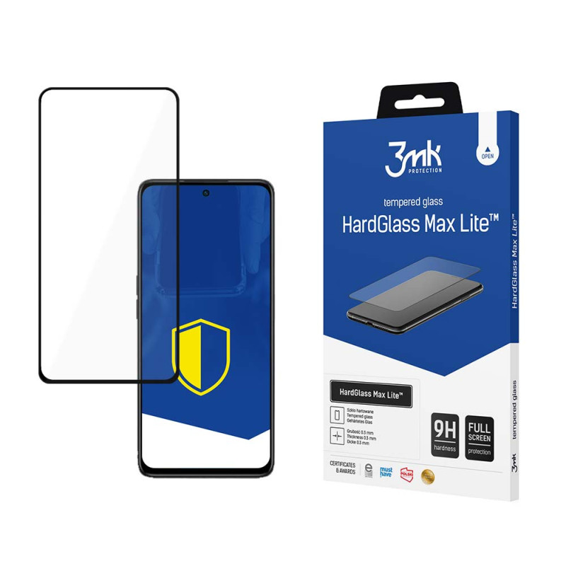 Grūdintas stiklas 3mk HardGlass Max Lite Black, skirtas Oppo A58 4G
