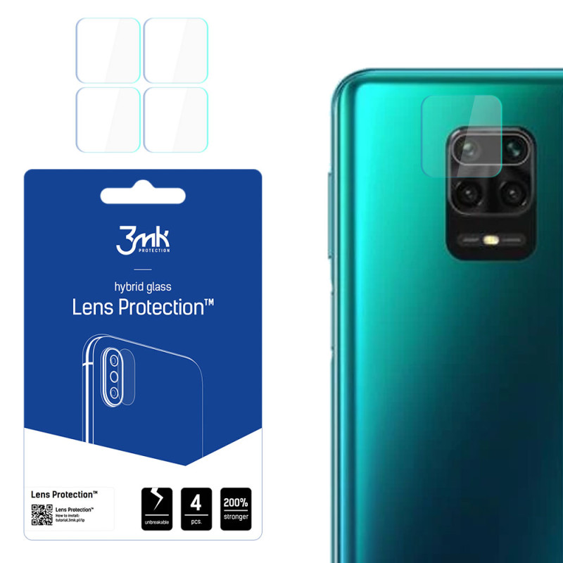 3mk Lens Protection™ hibridinės kameros stiklas, skirtas „Xiaomi Redmi Note 9 Pro Max“
