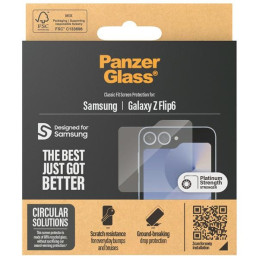 „PanzerGlass Classic Fit“ stiklas, skirtas „Samsung Galaxy Z Flip 6“.