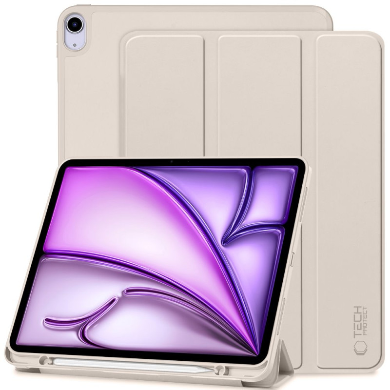 „Tech-Protect SC“ rašiklio dėklas, skirtas „Apple iPad Air 13“ (2024 m.) – smėlio spalvos
