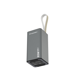 Nešiojamoji baterija Wozinsky K65+ 65W 30000mAh 2x USB-C, 1x USB-A 65W - juoda