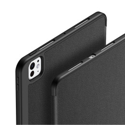 „Dux Ducis Domo“ dėklas su atlenkimu ir išmaniuoju miego režimu, skirtas „iPad Pro 11“ (2024 m.) – juodas