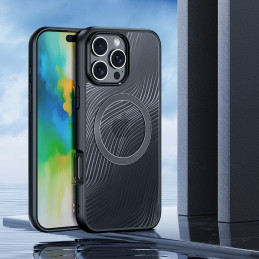„Dux Ducis Aimo Mag“ dėklas su „MagSafe“, skirtas „iPhone 16 Pro Max“ – juodas