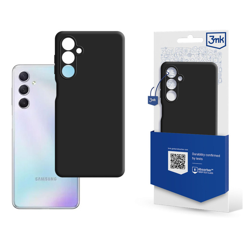 3mk matinis dėklas, skirtas „Samsung Galaxy M54“ - juodas
