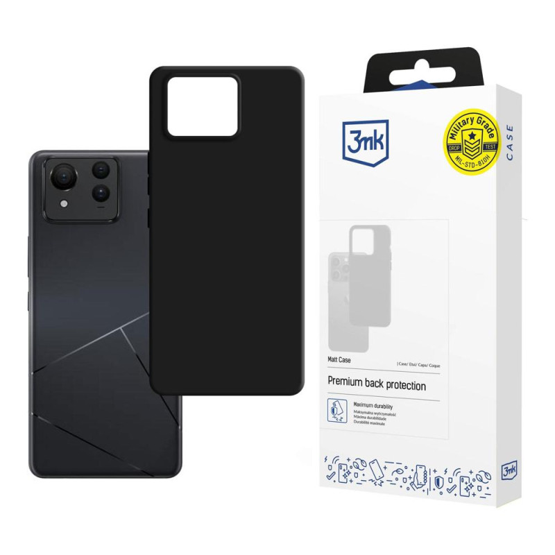 3mk matinis dėklas ASUS Zenfone 11 Ultra - juodas