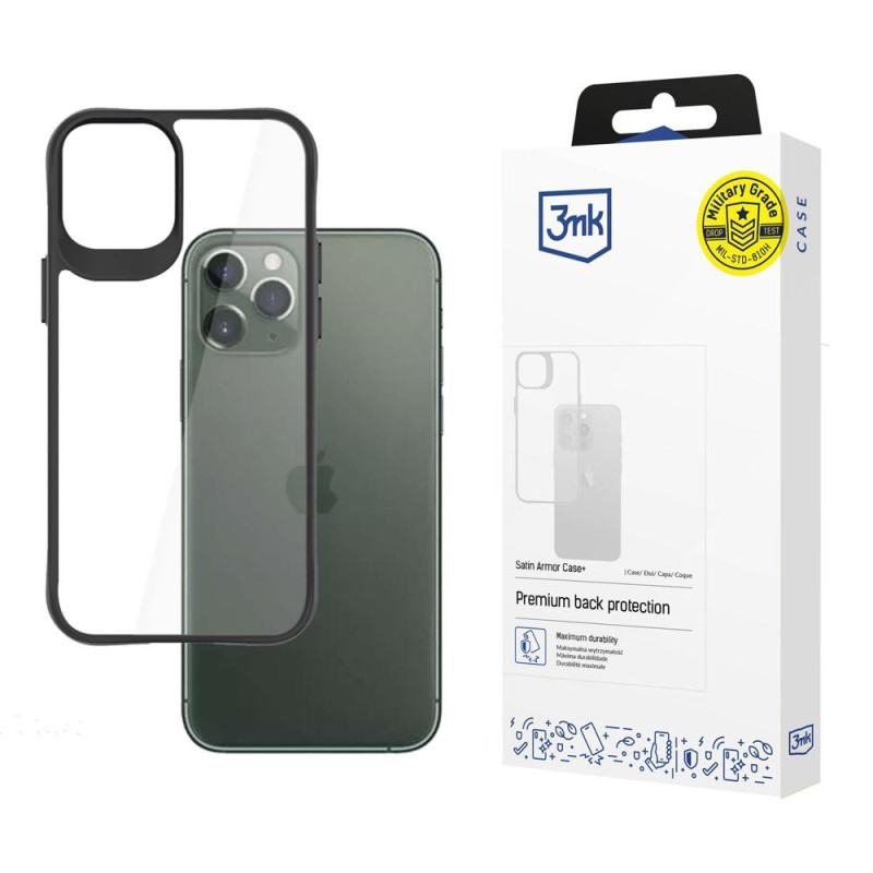 3mk Satin Armor Case+ iPhone 11 Pro dėklas – skaidrus