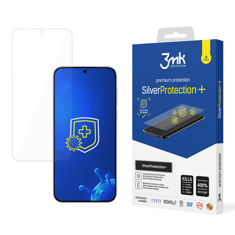 3mk SilverProtection+ antibakterinė apsauginė plėvelė, skirta Huawei Pura 70