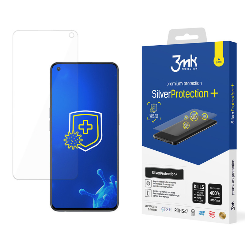 Antibakterinė apsauginė plėvelė 3mk SilverProtection+, skirta OnePlus Nord CE 5G