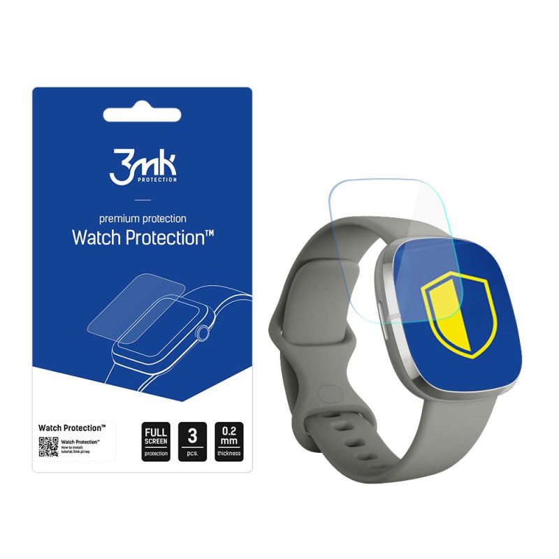 3mk Watch Protection ARC išmaniojo laikrodžio ekrano apsauga, skirta „Fitbit Sense“
