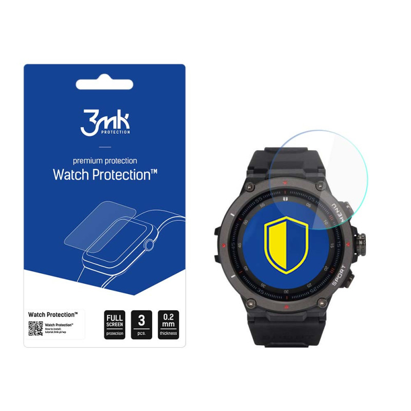 „3mk Watch Protection™“ ir „FlexibleGlass“ hibridiniai stiklai „Garett GRS Pro“ laikrodžiuose